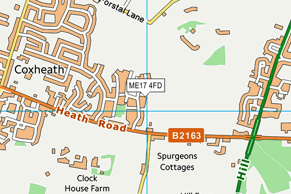 ME17 4FD map - OS VectorMap District (Ordnance Survey)