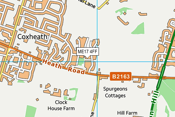 ME17 4FF map - OS VectorMap District (Ordnance Survey)