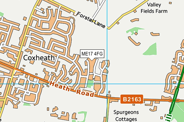 ME17 4FG map - OS VectorMap District (Ordnance Survey)