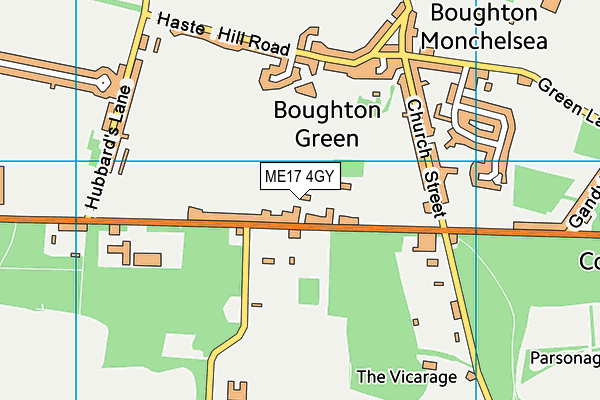ME17 4GY map - OS VectorMap District (Ordnance Survey)