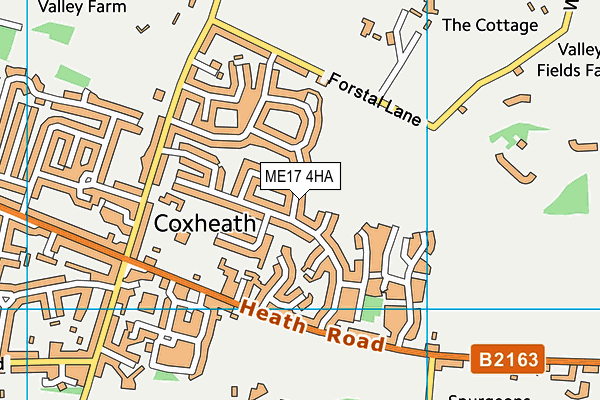 ME17 4HA map - OS VectorMap District (Ordnance Survey)