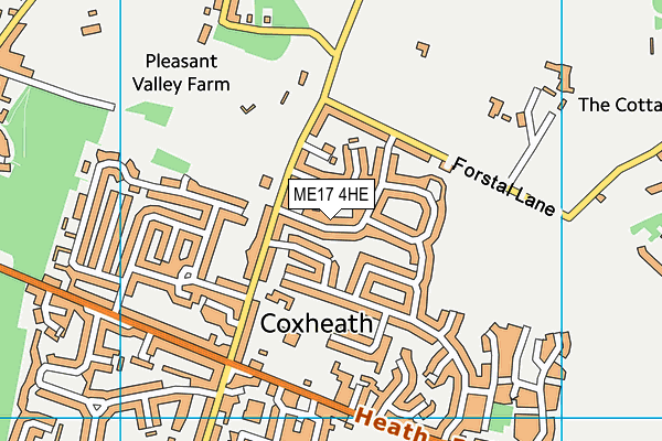 ME17 4HE map - OS VectorMap District (Ordnance Survey)