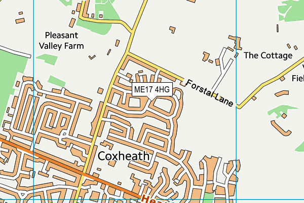 ME17 4HG map - OS VectorMap District (Ordnance Survey)