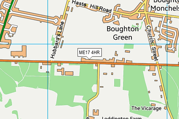 ME17 4HR map - OS VectorMap District (Ordnance Survey)
