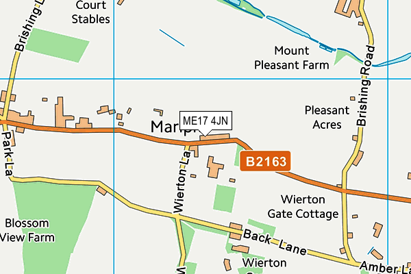 ME17 4JN map - OS VectorMap District (Ordnance Survey)