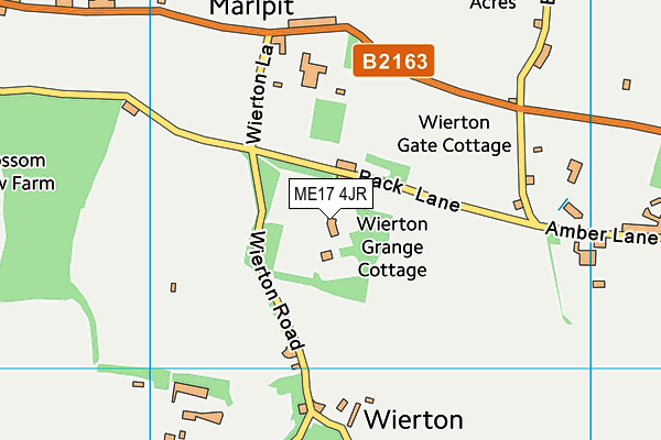 ME17 4JR map - OS VectorMap District (Ordnance Survey)