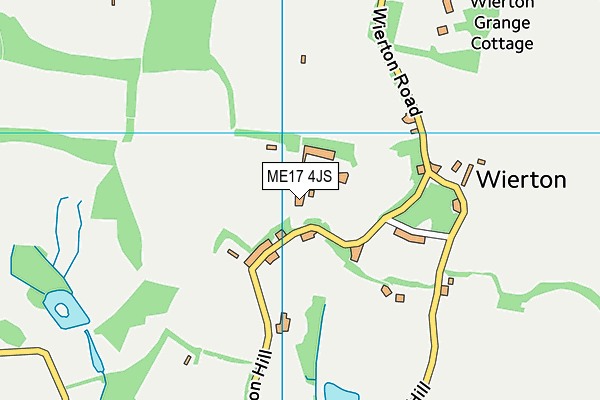 ME17 4JS map - OS VectorMap District (Ordnance Survey)