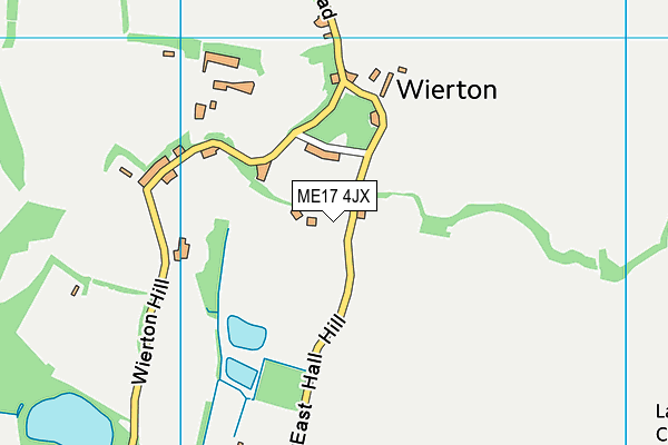 ME17 4JX map - OS VectorMap District (Ordnance Survey)