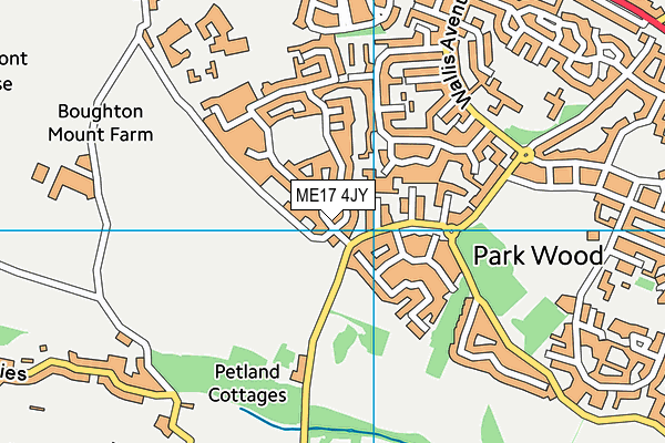ME17 4JY map - OS VectorMap District (Ordnance Survey)