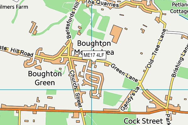 ME17 4LF map - OS VectorMap District (Ordnance Survey)