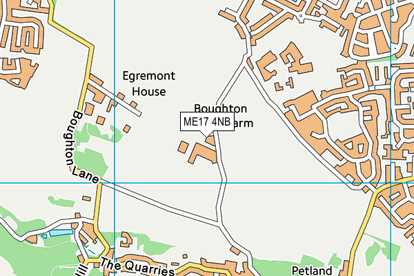 ME17 4NB map - OS VectorMap District (Ordnance Survey)