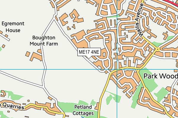 ME17 4NE map - OS VectorMap District (Ordnance Survey)