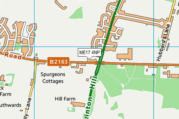 ME17 4NP map - OS VectorMap District (Ordnance Survey)