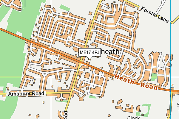 ME17 4PJ map - OS VectorMap District (Ordnance Survey)