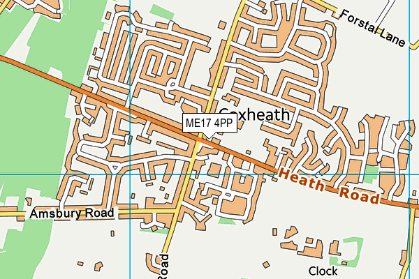ME17 4PP map - OS VectorMap District (Ordnance Survey)