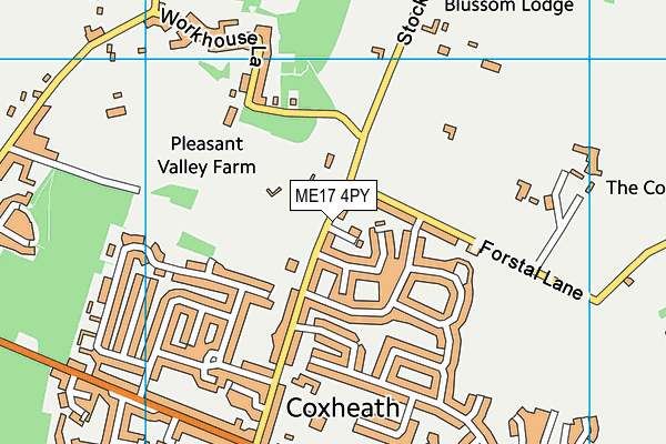 ME17 4PY map - OS VectorMap District (Ordnance Survey)