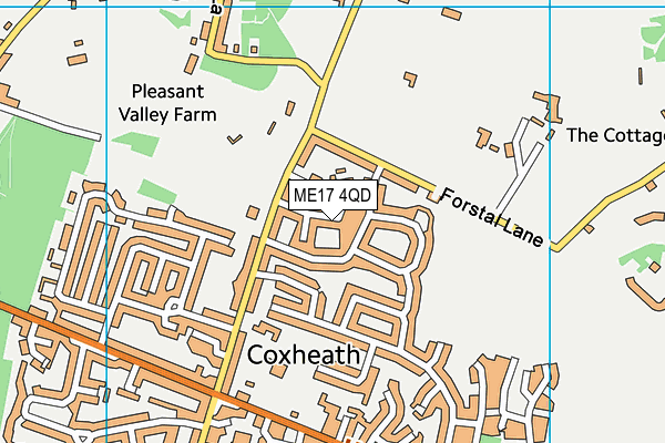 ME17 4QD map - OS VectorMap District (Ordnance Survey)