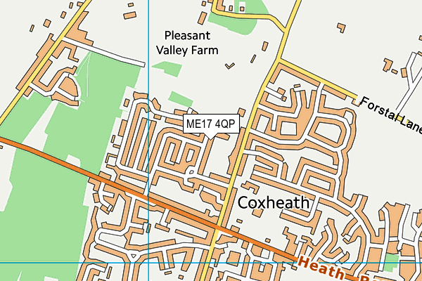ME17 4QP map - OS VectorMap District (Ordnance Survey)