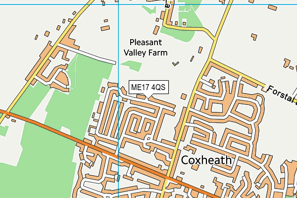 ME17 4QS map - OS VectorMap District (Ordnance Survey)