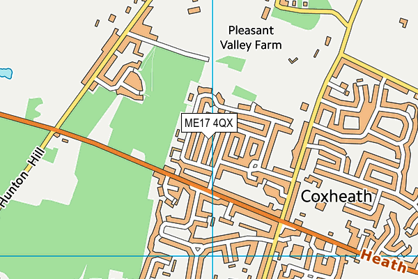 ME17 4QX map - OS VectorMap District (Ordnance Survey)