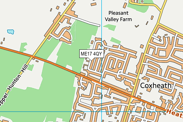 ME17 4QY map - OS VectorMap District (Ordnance Survey)