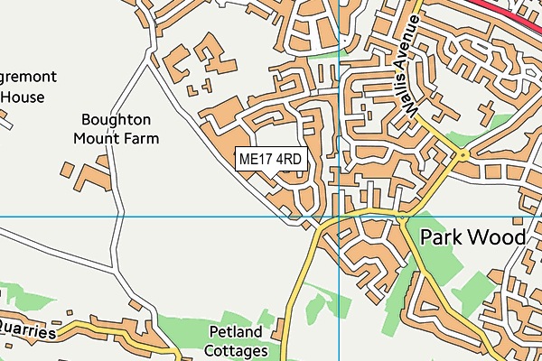 ME17 4RD map - OS VectorMap District (Ordnance Survey)