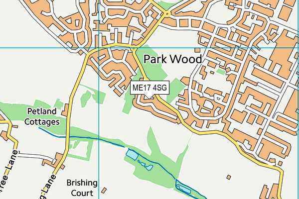 ME17 4SG map - OS VectorMap District (Ordnance Survey)