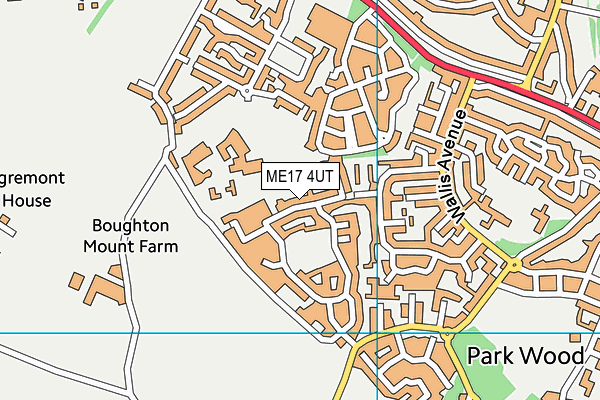 ME17 4UT map - OS VectorMap District (Ordnance Survey)