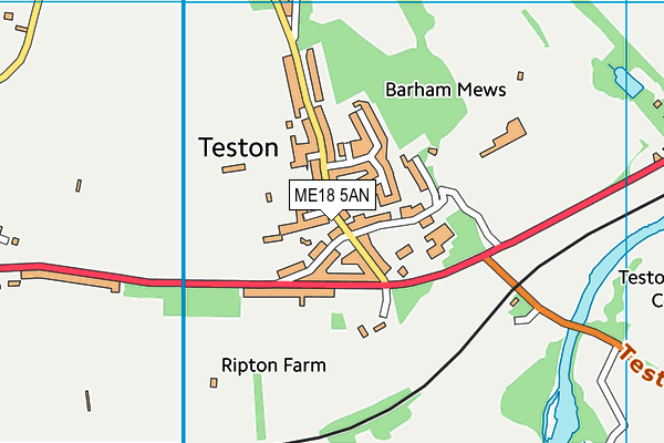 ME18 5AN map - OS VectorMap District (Ordnance Survey)