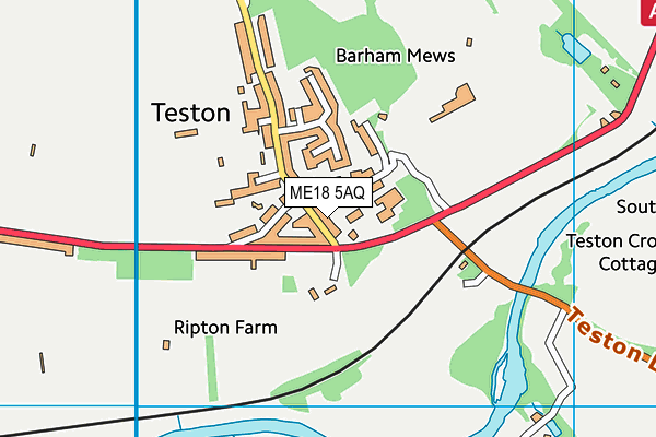 ME18 5AQ map - OS VectorMap District (Ordnance Survey)