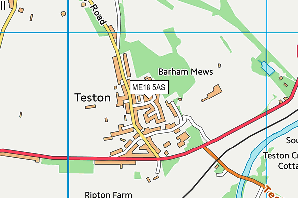 ME18 5AS map - OS VectorMap District (Ordnance Survey)