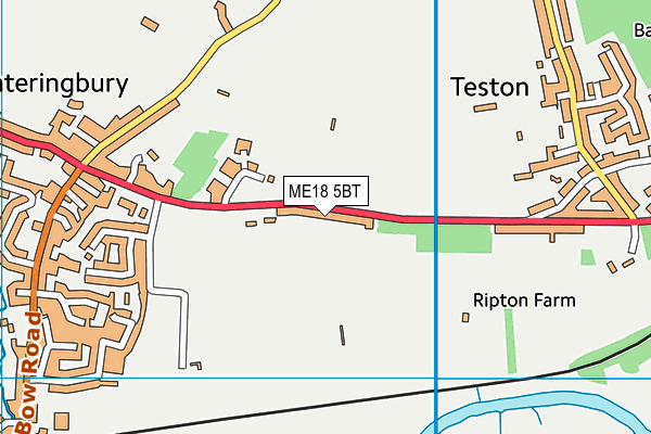 Map of VALLEY COURT MANAGEMENT (TESTON) LIMITED at district scale