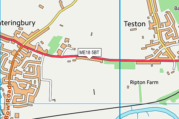 ME18 5BT map - OS VectorMap District (Ordnance Survey)