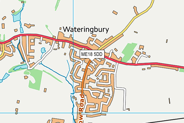 ME18 5DD map - OS VectorMap District (Ordnance Survey)