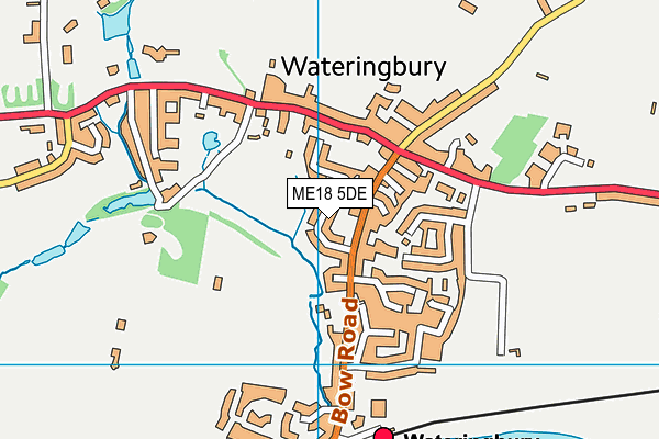 ME18 5DE map - OS VectorMap District (Ordnance Survey)