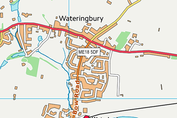 ME18 5DF map - OS VectorMap District (Ordnance Survey)