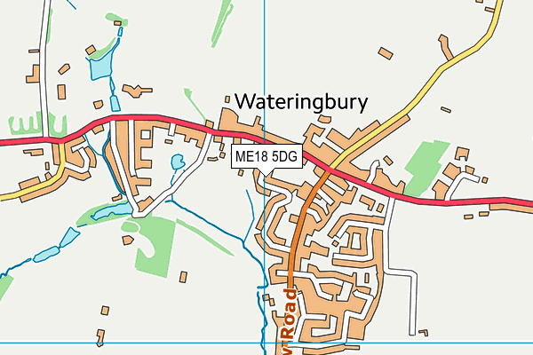 Map of WATERINGBURY PEAR ORCHARDS LIMITED at district scale