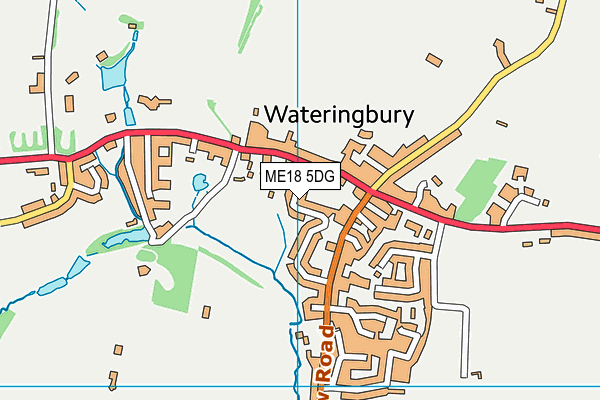 ME18 5DG map - OS VectorMap District (Ordnance Survey)