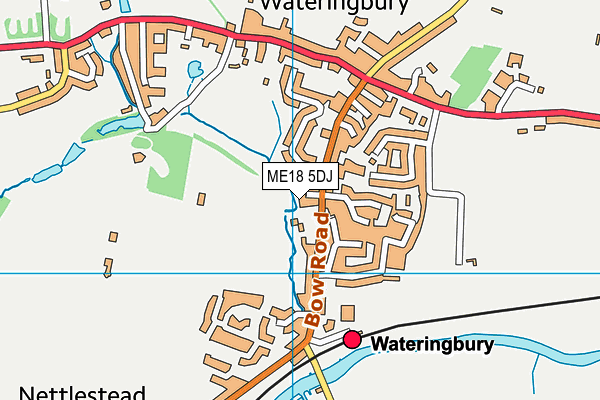ME18 5DJ map - OS VectorMap District (Ordnance Survey)