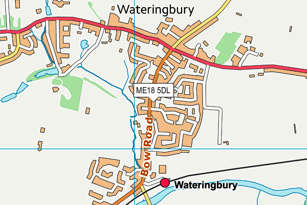 ME18 5DL map - OS VectorMap District (Ordnance Survey)