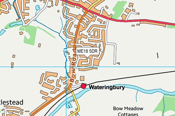 ME18 5DR map - OS VectorMap District (Ordnance Survey)