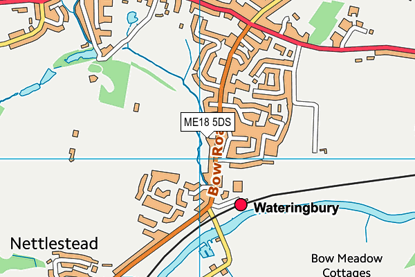 ME18 5DS map - OS VectorMap District (Ordnance Survey)