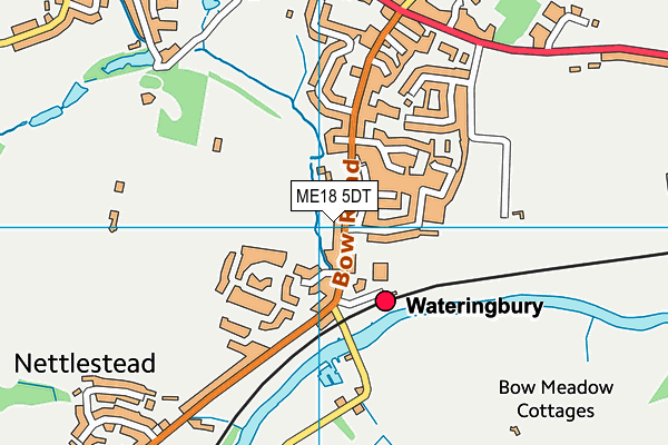 ME18 5DT map - OS VectorMap District (Ordnance Survey)