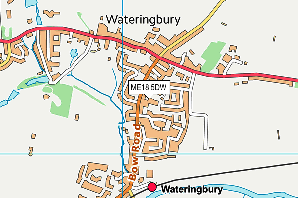 ME18 5DW map - OS VectorMap District (Ordnance Survey)