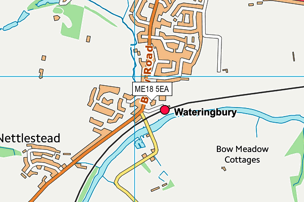 Wateringbury Church of England Primary School map (ME18 5EA) - OS VectorMap District (Ordnance Survey)