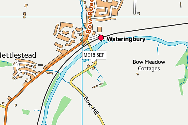 ME18 5EF map - OS VectorMap District (Ordnance Survey)