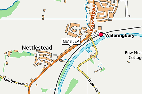 ME18 5EP map - OS VectorMap District (Ordnance Survey)