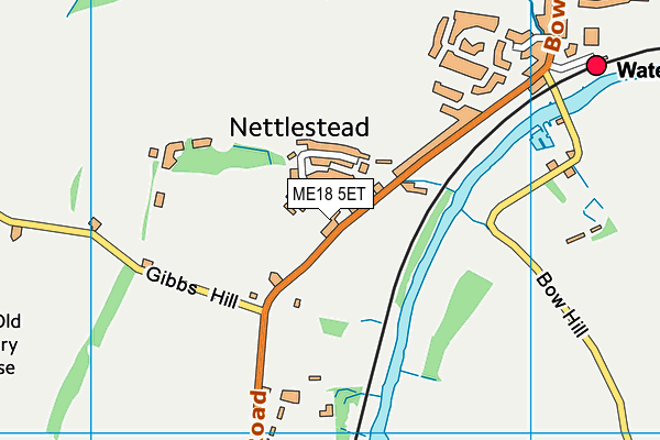 ME18 5ET map - OS VectorMap District (Ordnance Survey)