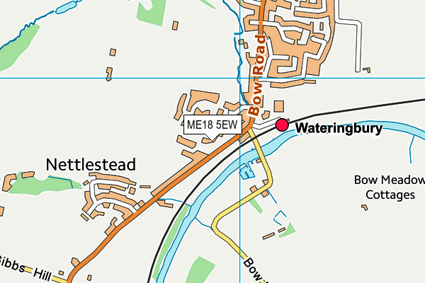 ME18 5EW map - OS VectorMap District (Ordnance Survey)