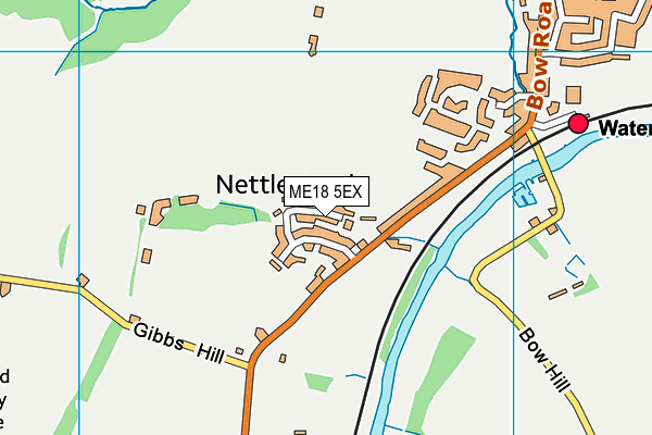 ME18 5EX map - OS VectorMap District (Ordnance Survey)